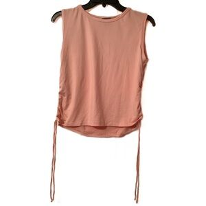 4/$15 🌻Olivia Rae Size L Blush Pink Scrunched Side Sleeveless Top